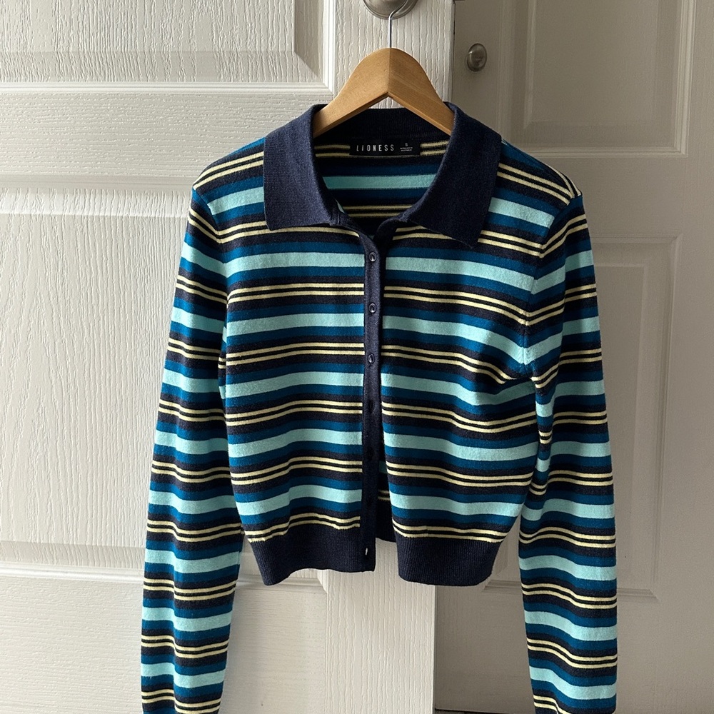 Lioness Striped Cardigan